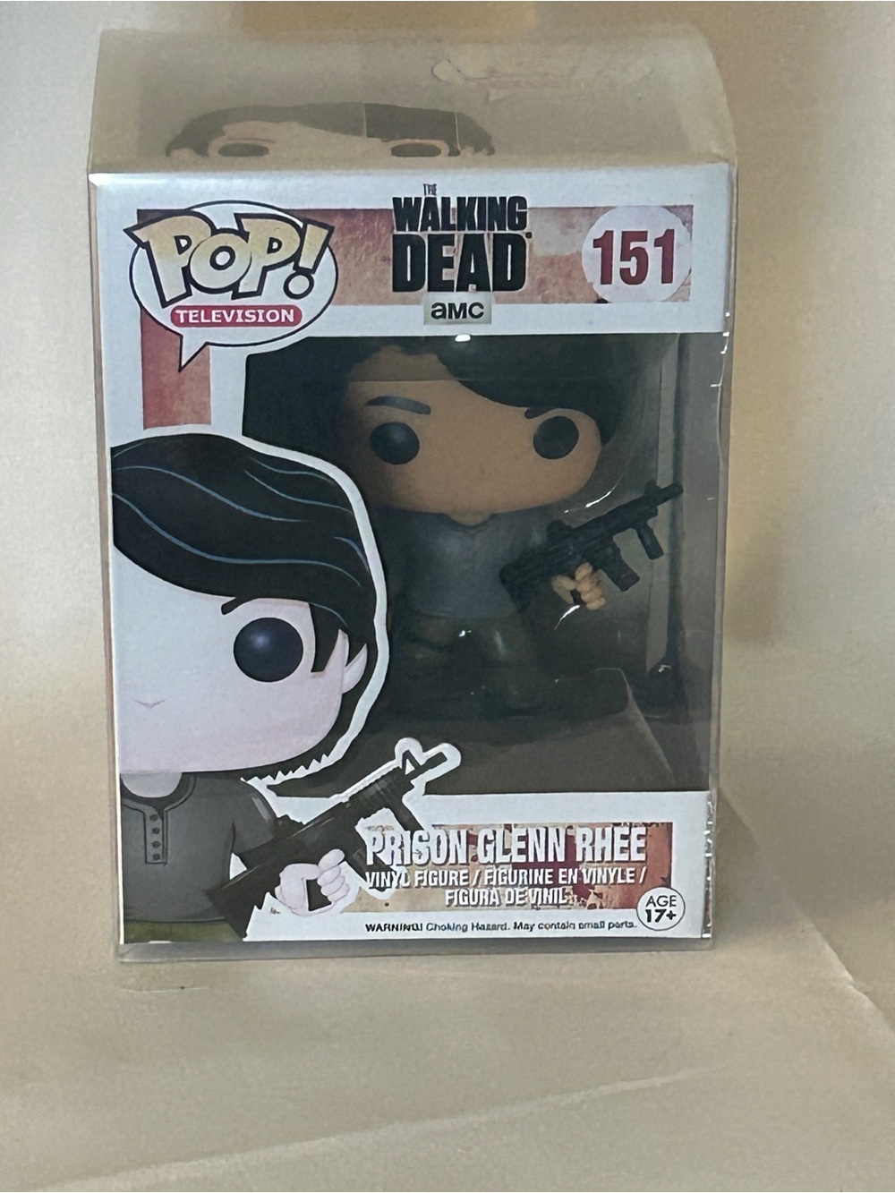 Funko Pop! The Walking Dead Glenn Rhee Figure - Black, Brown, Gray